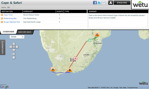 example Virtual Itinerary image