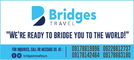 Bridges Travel and Tours Corporation. logo