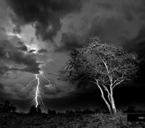 Lightening storm at Mashatu