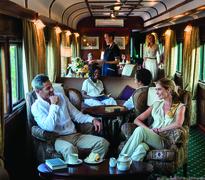 Afternoon tea in the lounge car