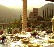 Pool terrace dining