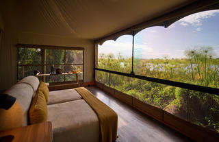 Xugana Island Lodge Luxury Tent Enclosed Deck