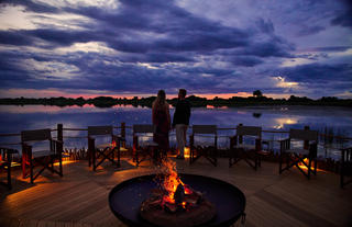 Xugana Island Lodge Overwater Fire-Deck