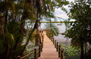 Xugana Island Lodge Overwater Fire-Deck