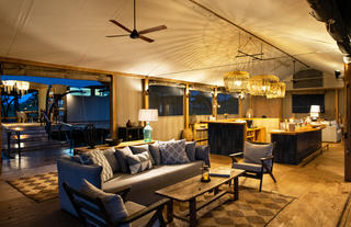 Main Area - Lounge and Bar at night