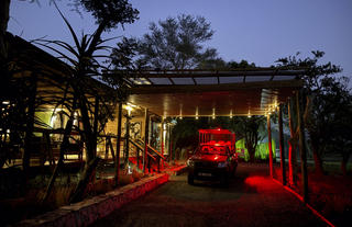 Safari Vehicle Awaits