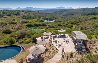 Kwena Main Lodge Pool Bar