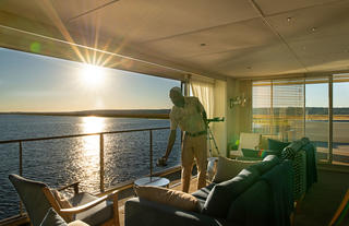 Lounge Area At Sunset