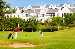 De Zalze Lodge exterior from Golf Course