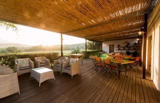 Outdoor dining area