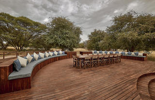 Outdoor dining and boma area