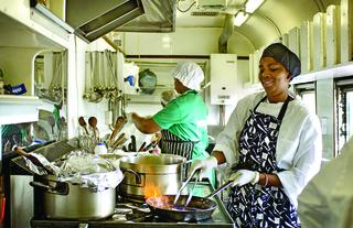Meals on board are an occasion