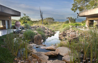 Earth Lodge Water Feature