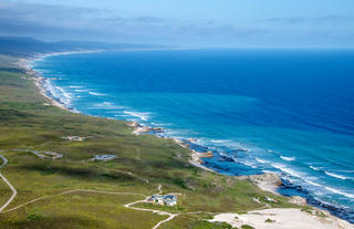 Aerial view of Morukuru Family De Hoop, including Morukuru Ocean House & Beach Lodge
