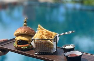 Pool side food