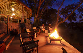 Night time at the main area