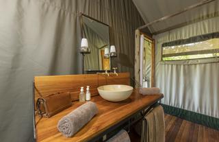 Meru tent bathroom