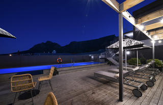 Kloof Street Hotel - Deck at Night - Cape Town