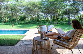 Pool and Garden Area