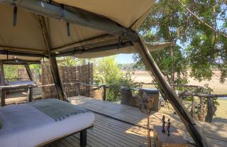 Family Tent Looking out