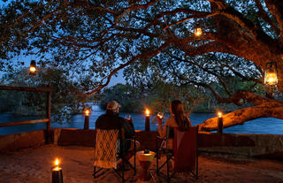 Romantic dining set up