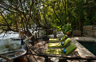 Ichingo Chobe River Lodge Pool loungers