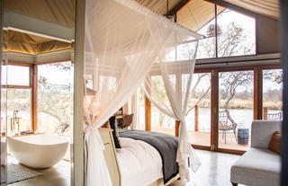 Bedroom details at Founders Camp