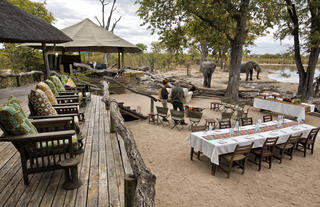 Elephant Pan Lunch Setup