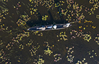 Aerial view mokoro