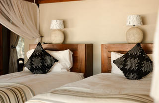 Double Bed in Tent