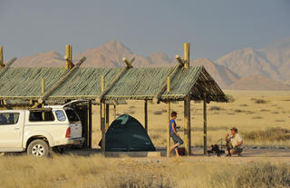 Camping at Sossus Oasis Camp Site