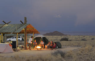 Camping at Sossus Oasis Camp Site