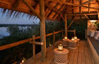 Upstairs Chill out area at night