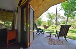 Ishasha Wilderness Camp - room veranda