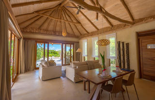 Living room in a luxury villa