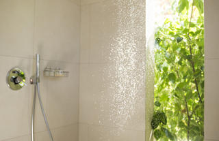 Rain shower in private villas