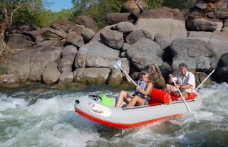 rapid fun canoeing