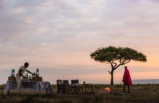 Sundowner in the plains