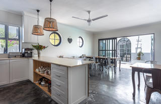 The kitchen & breakfast/Dining Room at the Villa