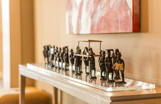 Artwork at Leeu House