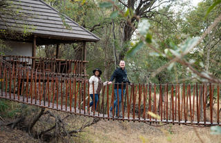 Swing Bridge that leads to Hide