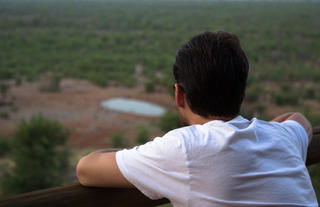 View over waterhole from main area
