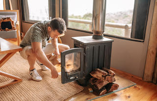 Bukela Game Lodge - Fireplace in Room