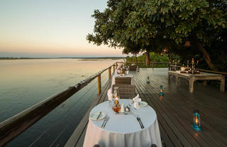 Private dining at Chobe Game Lodge