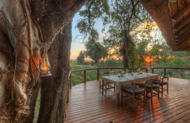 Camp Moremi Outdoor Dining