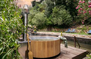 Wood-Fired Hot Tub at Nature Pool
