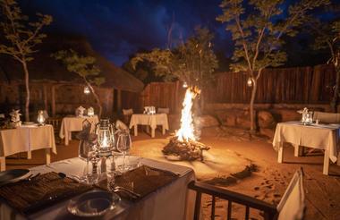 Dinner at the Tshwene Boma