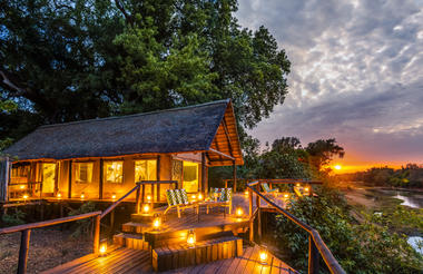 Pafuri tent at night