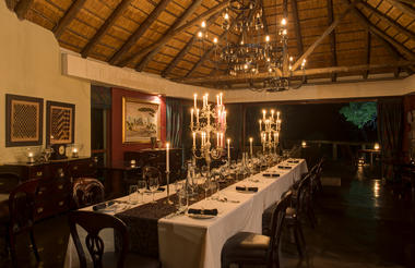 Dining in luxury