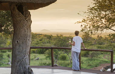 Main lodge view of Waterhole
